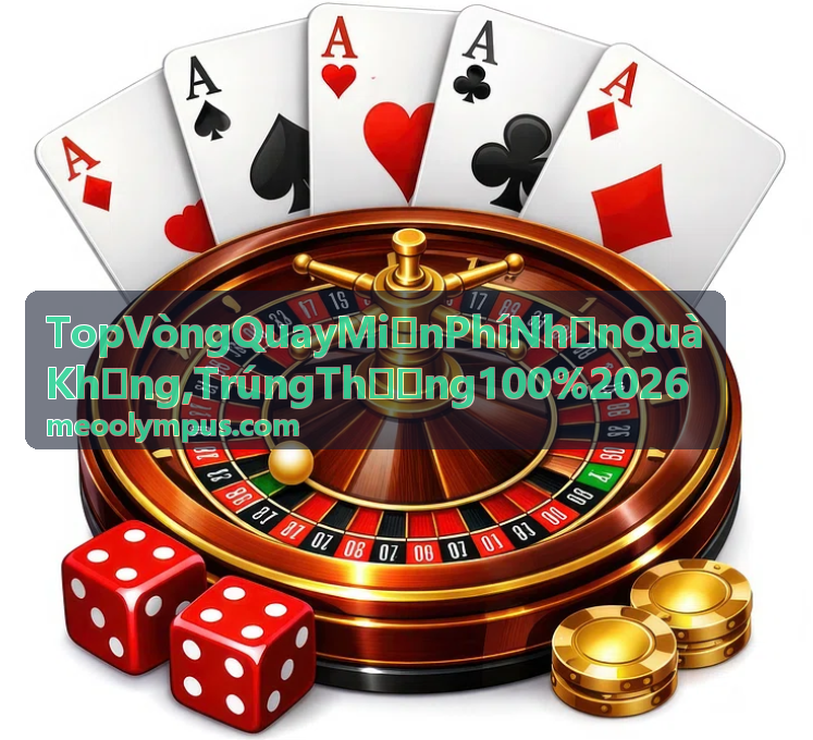 Minh họa vòng quay miễn phí nhận quà khủng trúng thưởng 100%